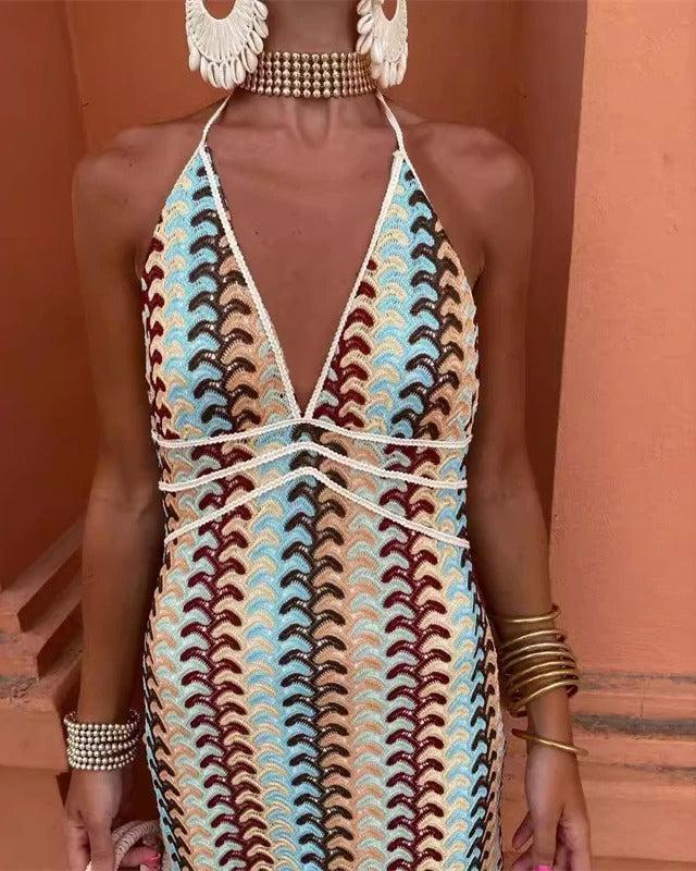 Women's Halter Maxi Dress