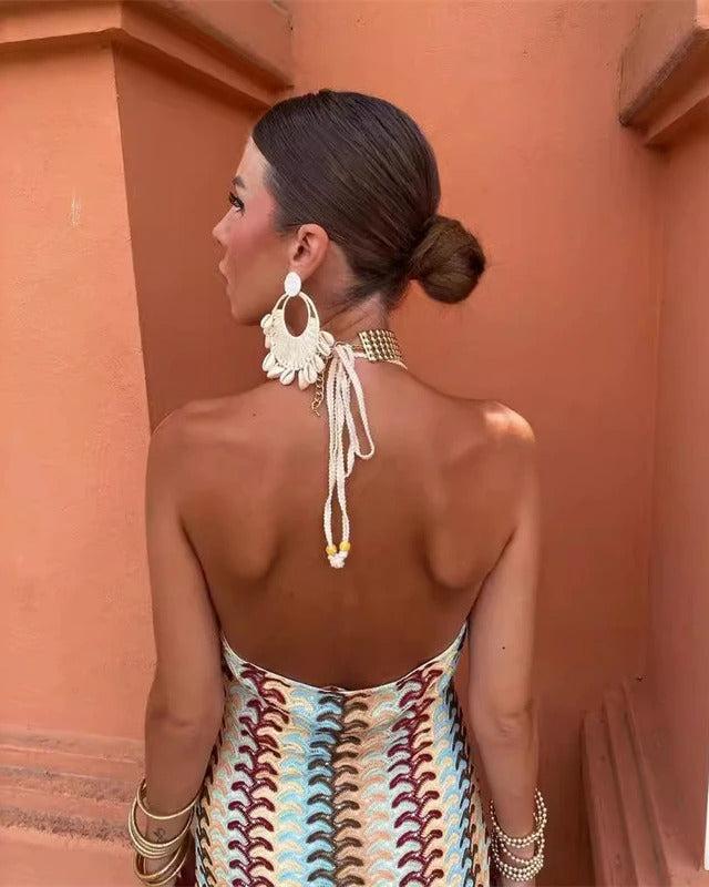 Women's Halter Maxi Dress