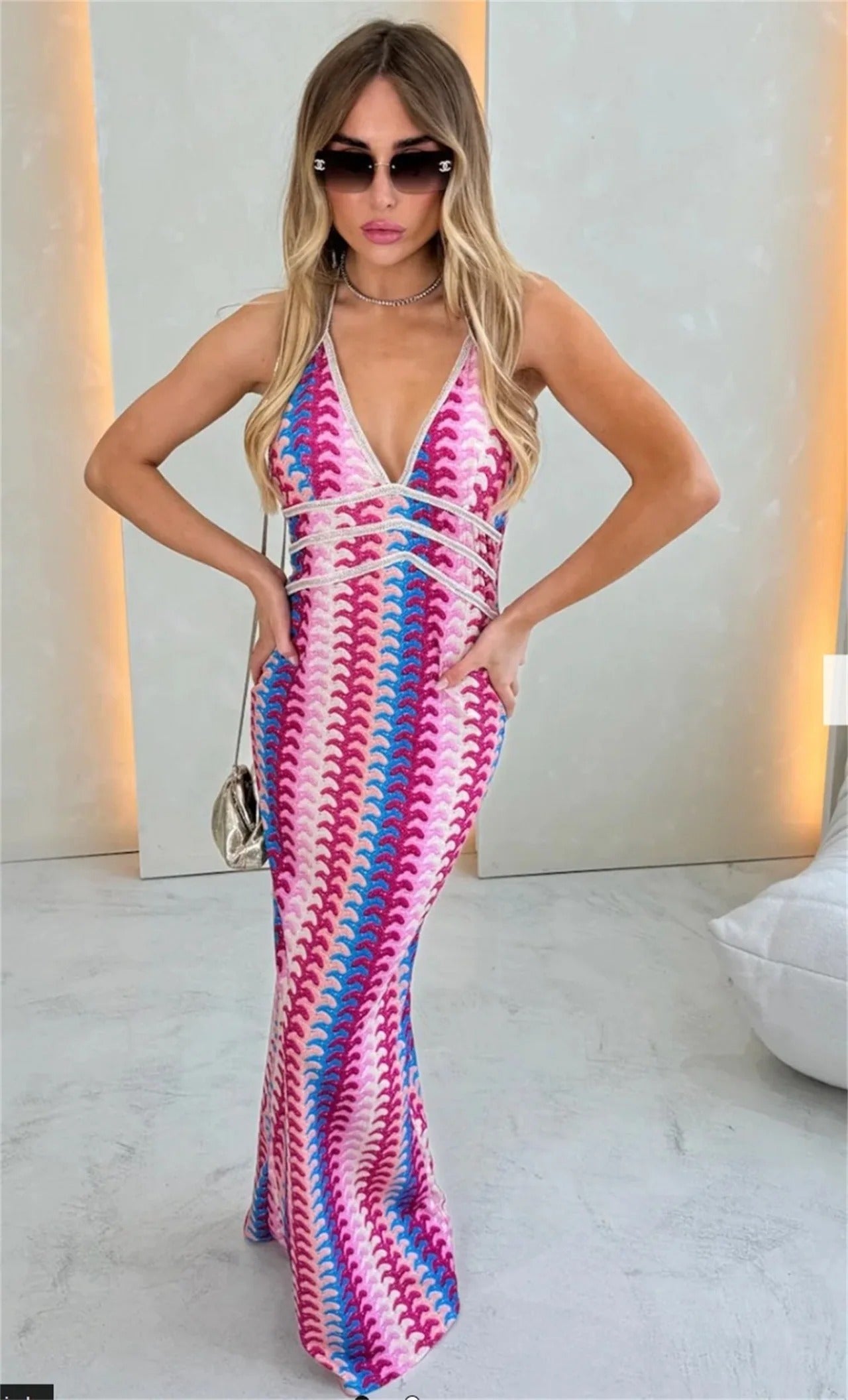 Women's Halter Maxi Dress
