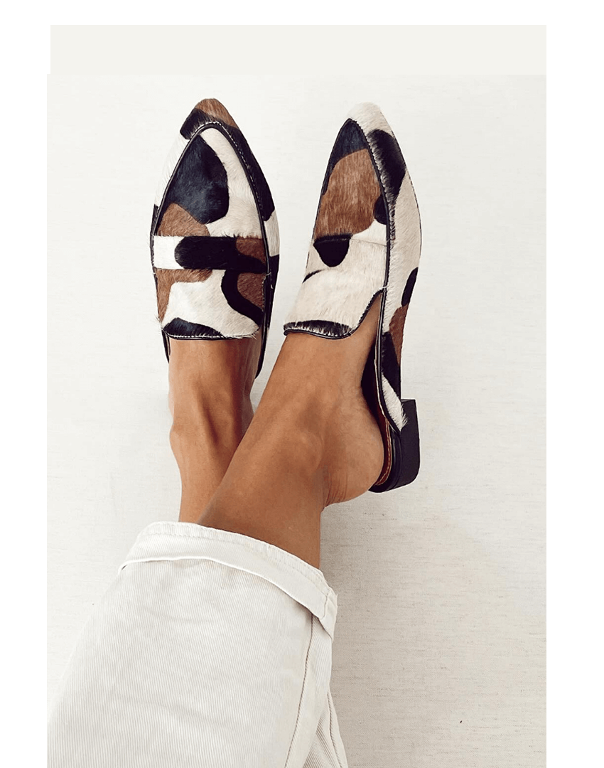 Women's Flats – Black/white