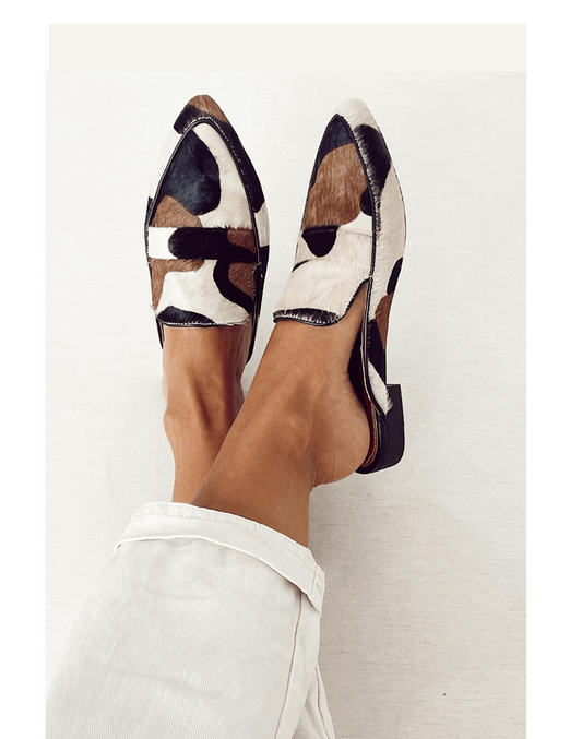 Women's Flats – Black/white