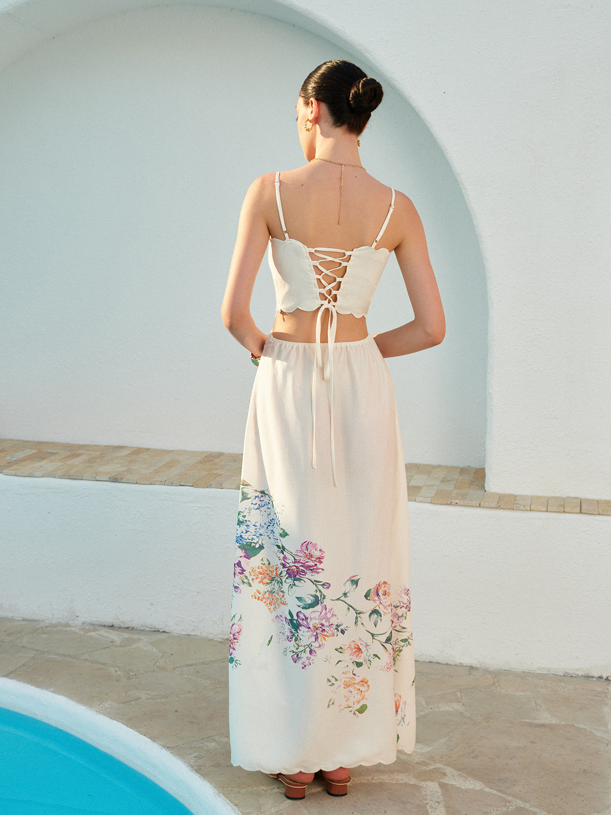 Women's Square Neck Maxi Dress