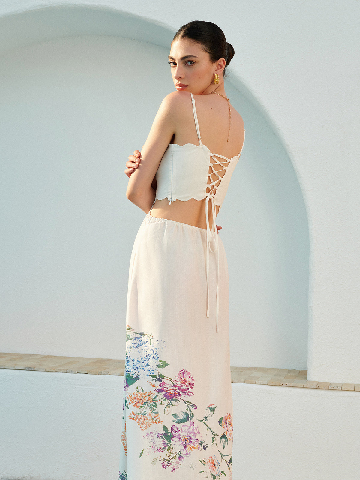 Women's Square Neck Maxi Dress