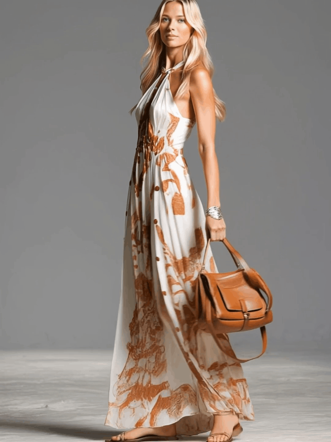 Women's Halter Maxi Dress