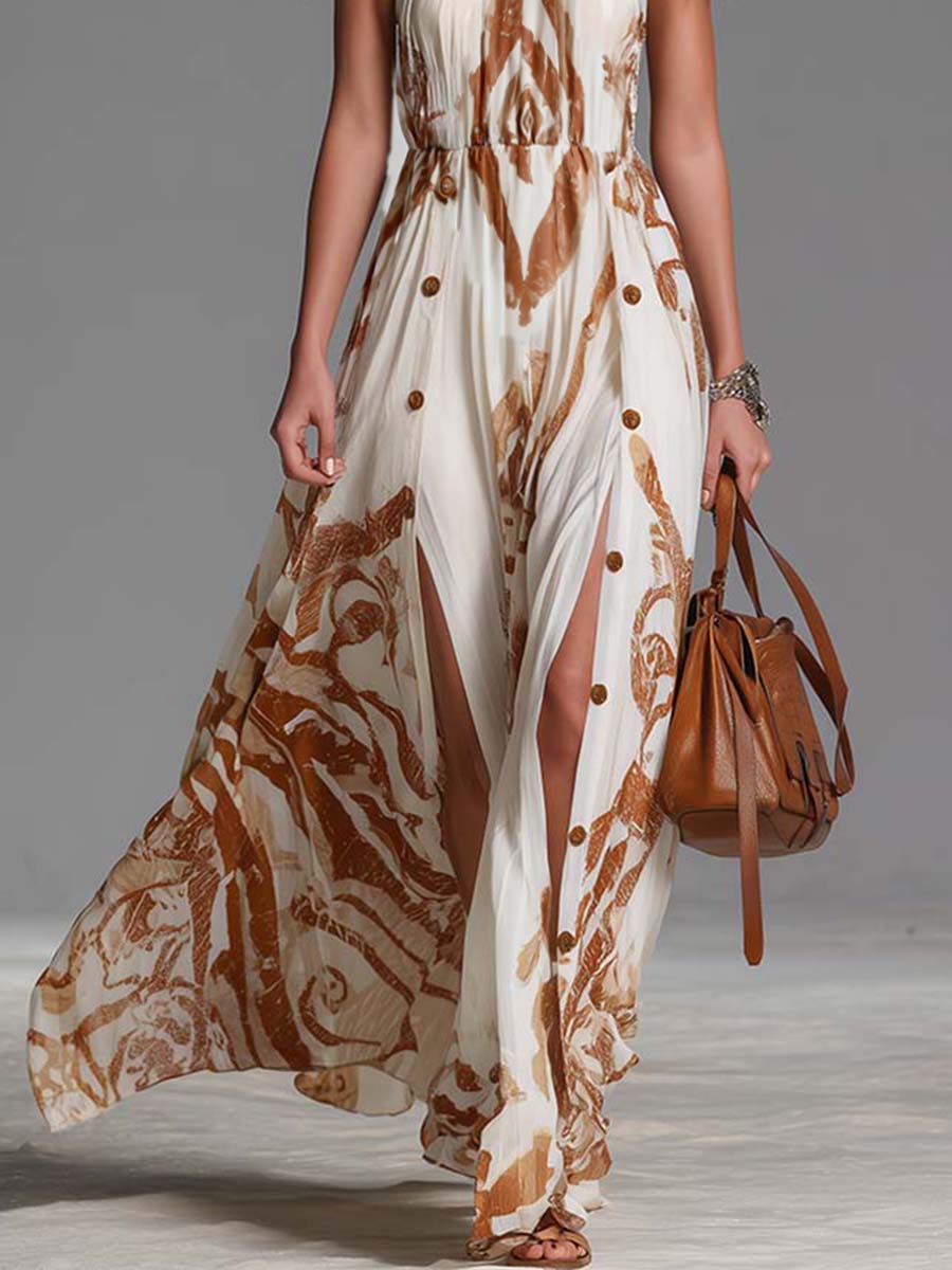 Women's Halter Maxi Dress