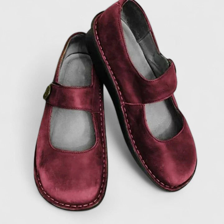 Women's Mary Janes – Red