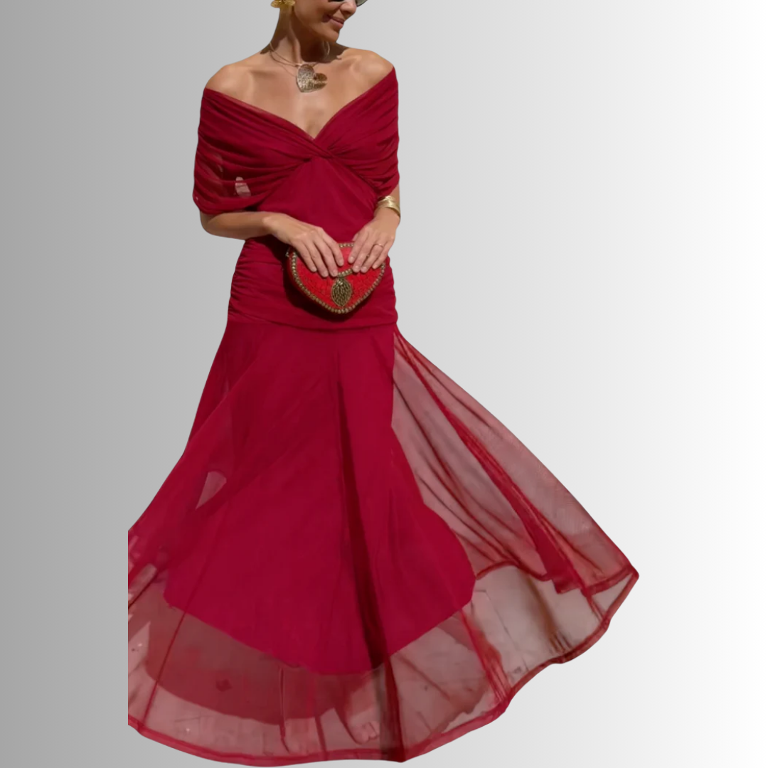 Women's Off Shoulder Maxi Dress