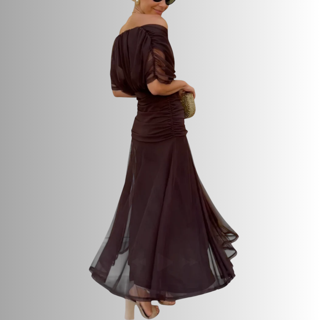 Women's Off Shoulder Maxi Dress