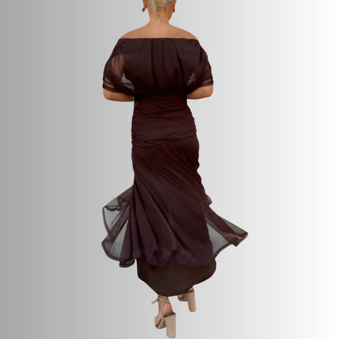 Women's Off Shoulder Maxi Dress