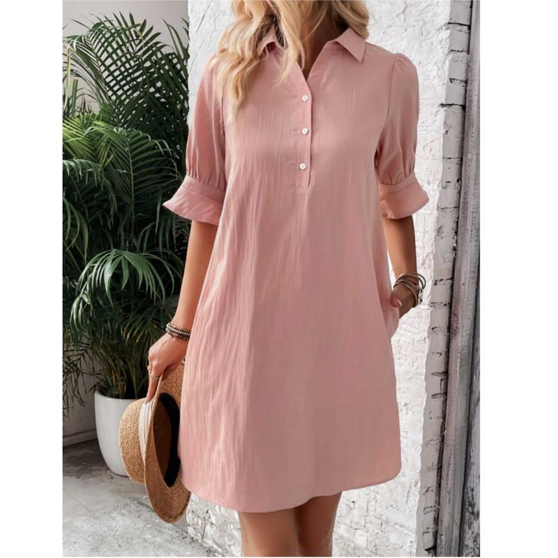 Women's Midi Dress – Pink
