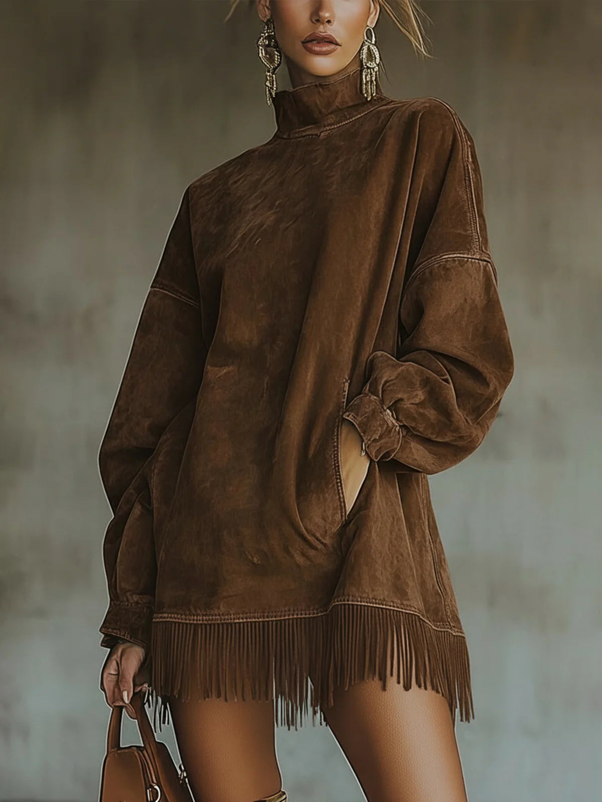 Women's Mini Dress – Brown