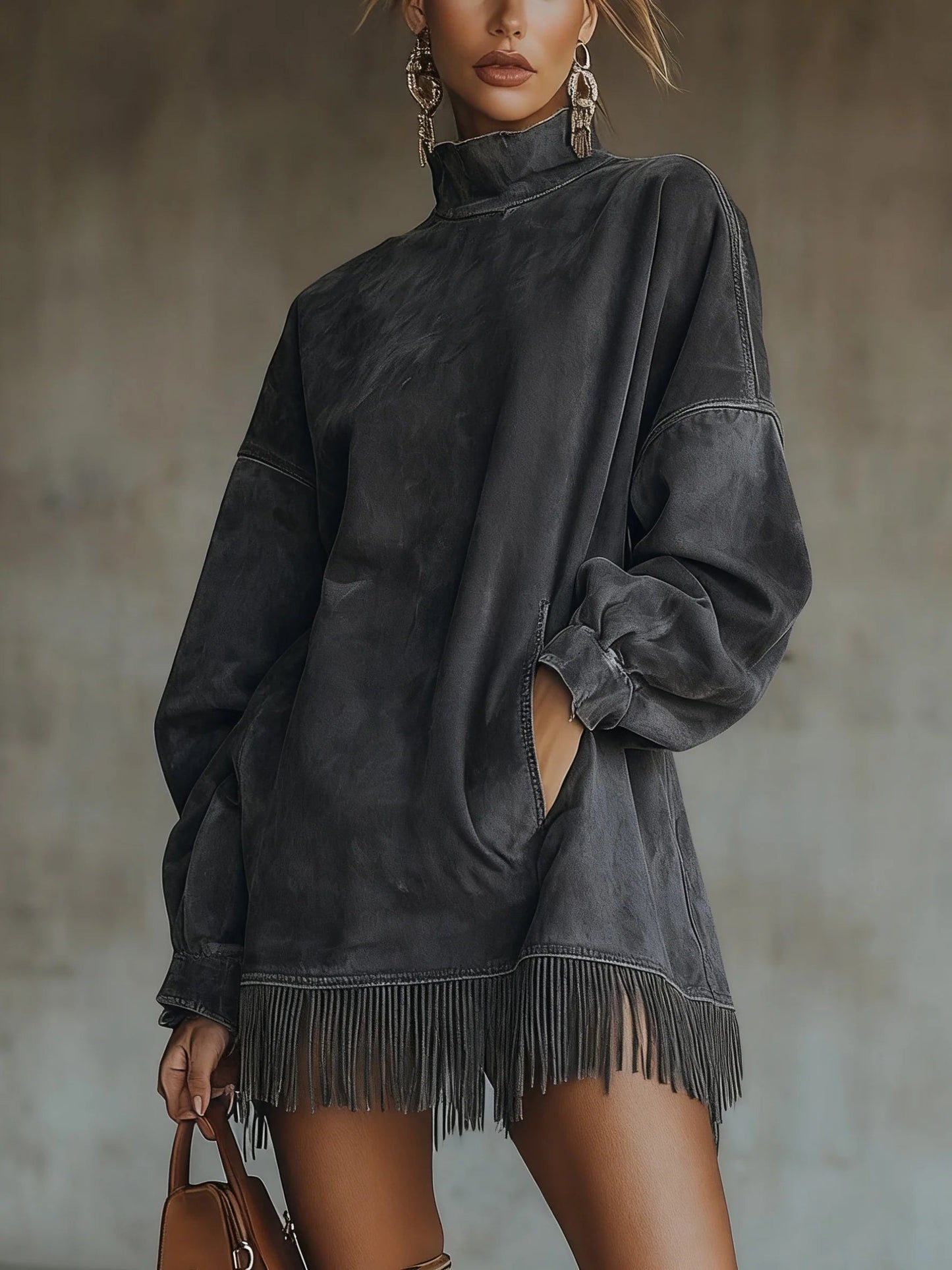 Women's Mini Dress – Dark Grey