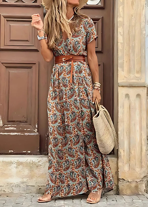 Women's Maxi Dress – Brown