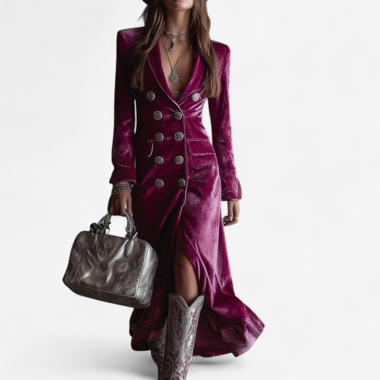 Women's Midi Dress – Magenta