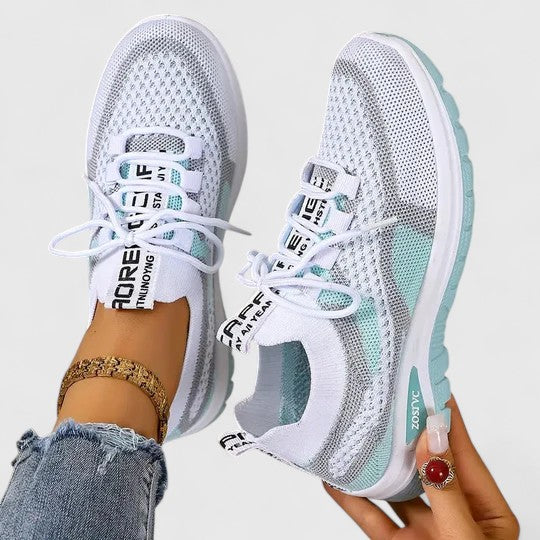 Women's Lace Up Sneakers – Turquoise