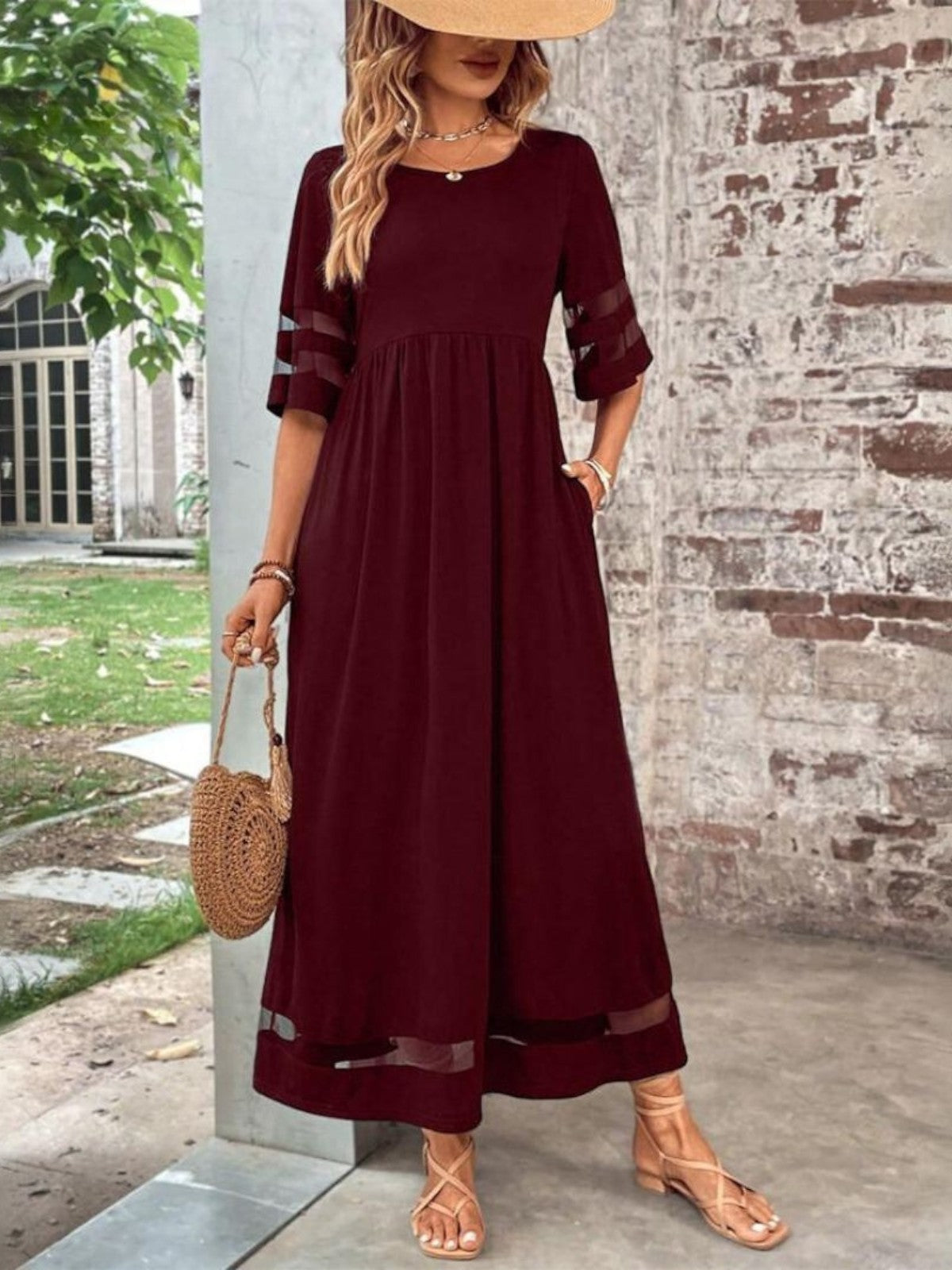 Women's Maxi Dress – Red