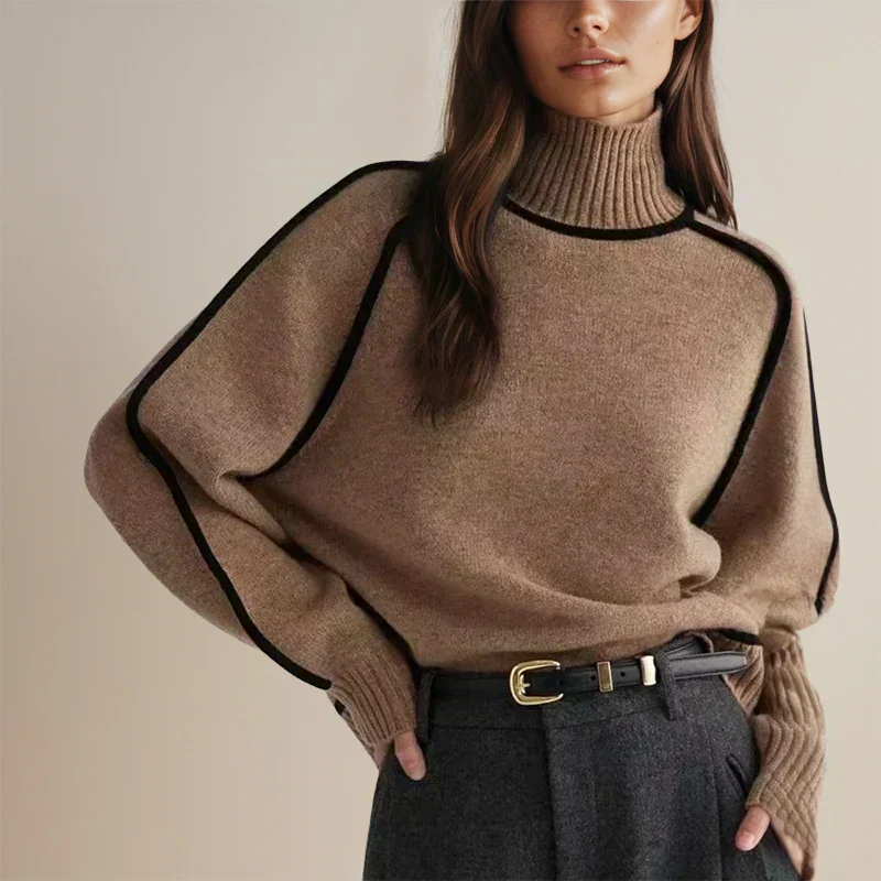 Women's Turtleneck Long Sleeve Sweater