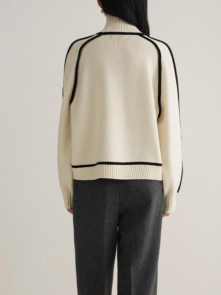 Women's Turtleneck Long Sleeve Sweater