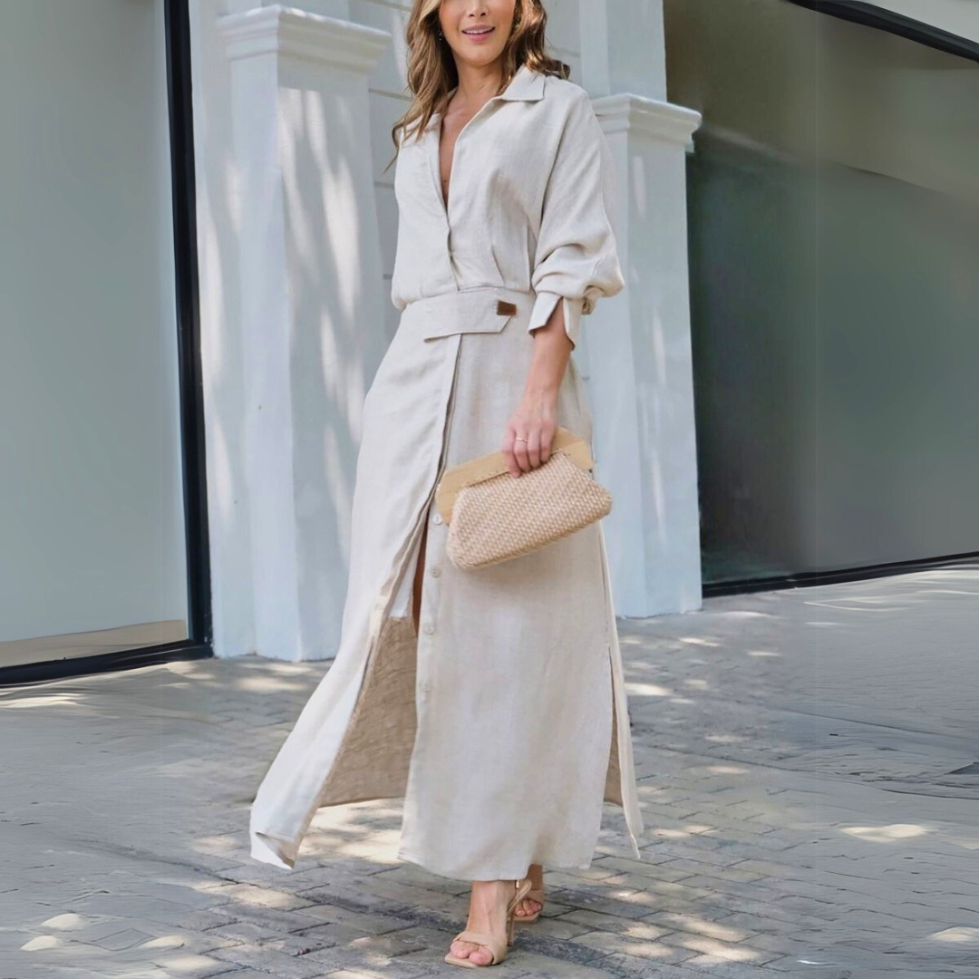 Women's Maxi Dress – Beige