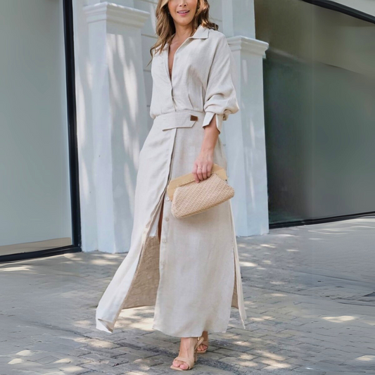 Women's Maxi Dress – Beige