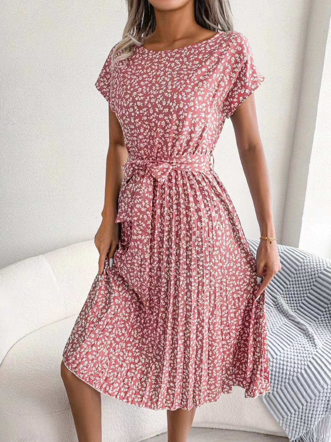 Women's Midi Dress – Pink