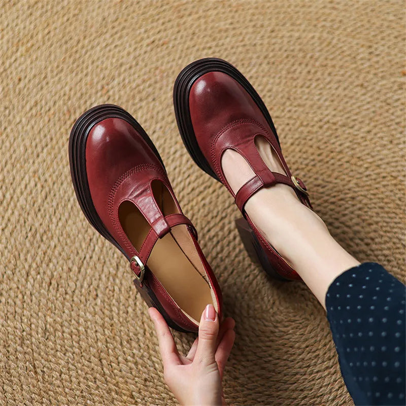 Women's Block Heel Mary Janes