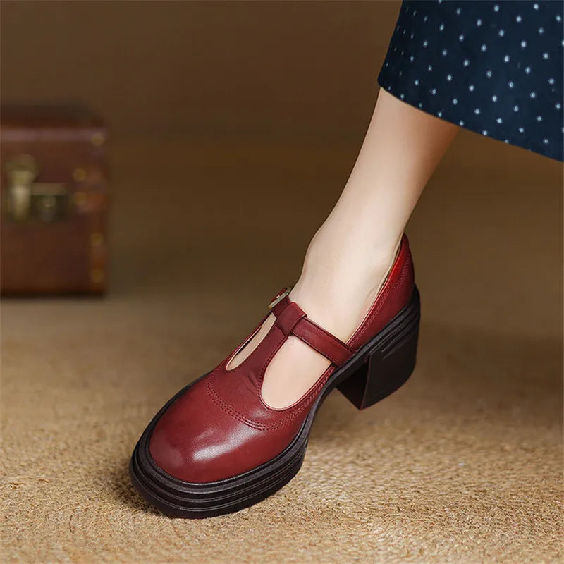 Women's Block Heel Mary Janes
