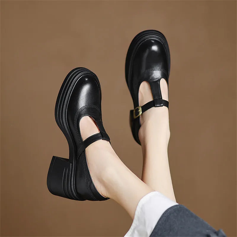 Women's Block Heel Mary Janes