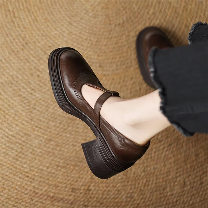 Women's Block Heel Mary Janes