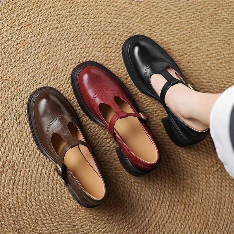 Women's Block Heel Mary Janes