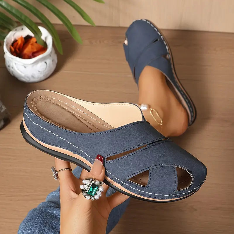 Women's Slide Sandals – Blue
