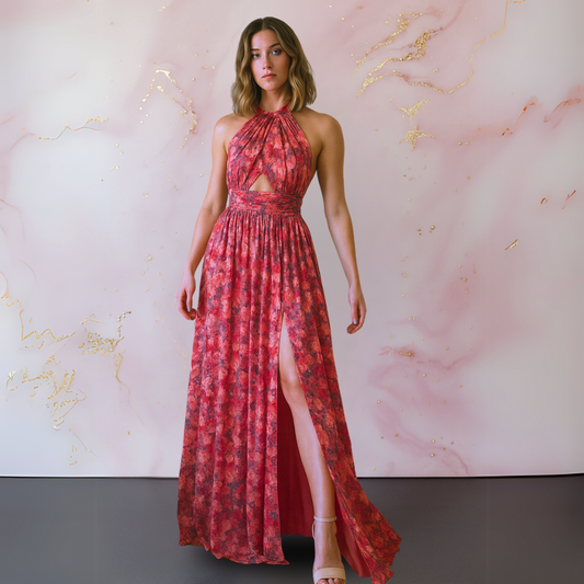 Women's Halter Maxi Dress