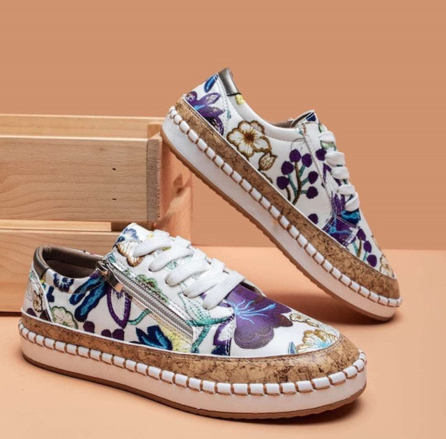 Women's Platform Sneakers – Blue