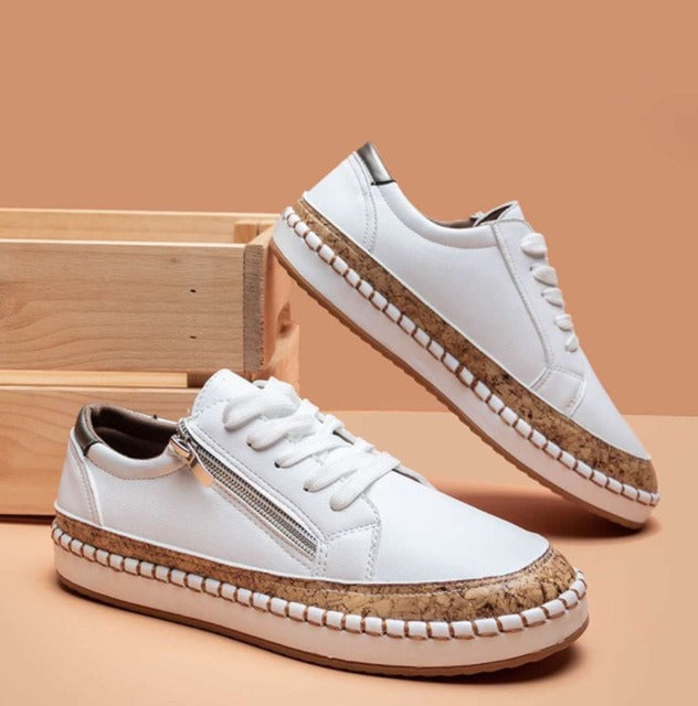 Women's Platform Sneakers – White
