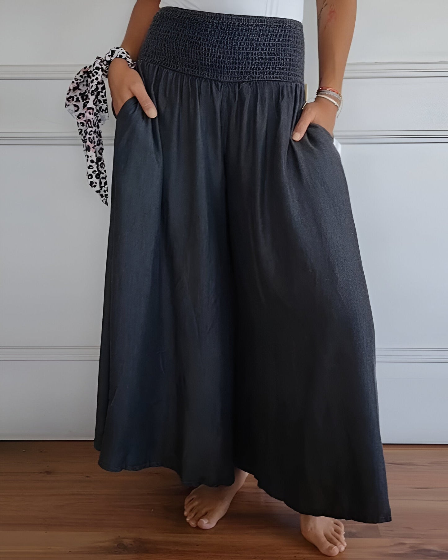 Women's Wide Leg Pants – Grey