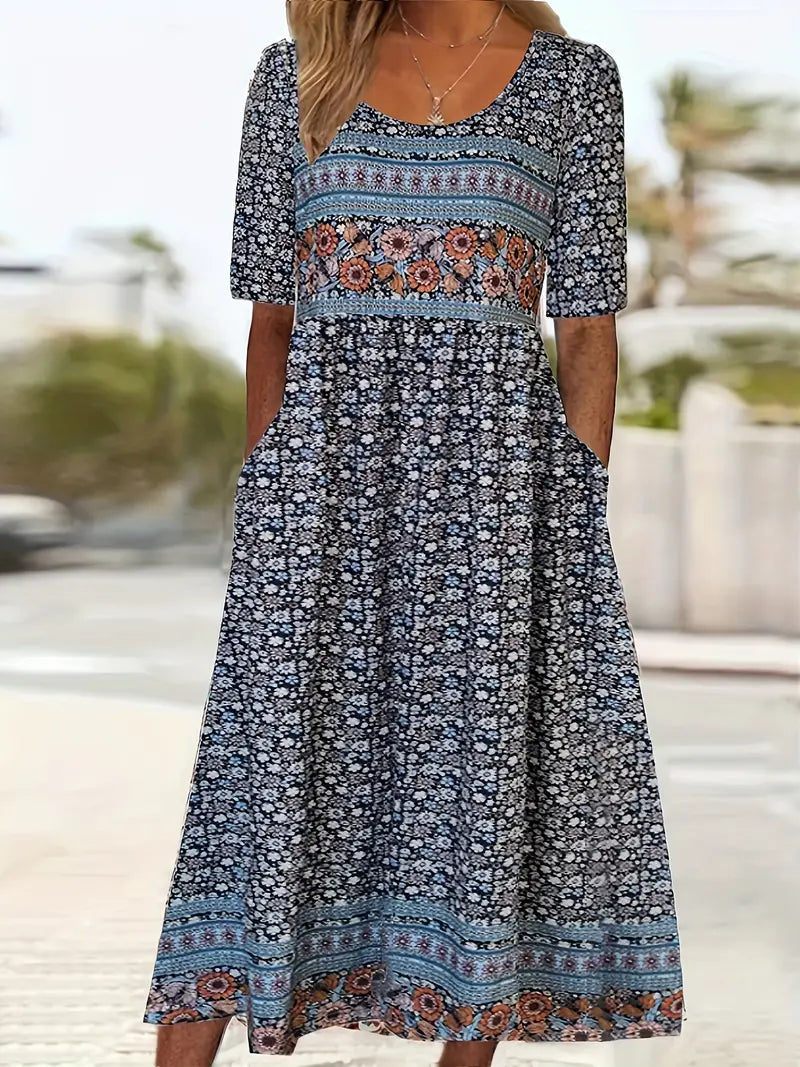 Women's Maxi Dress – Dark Blue