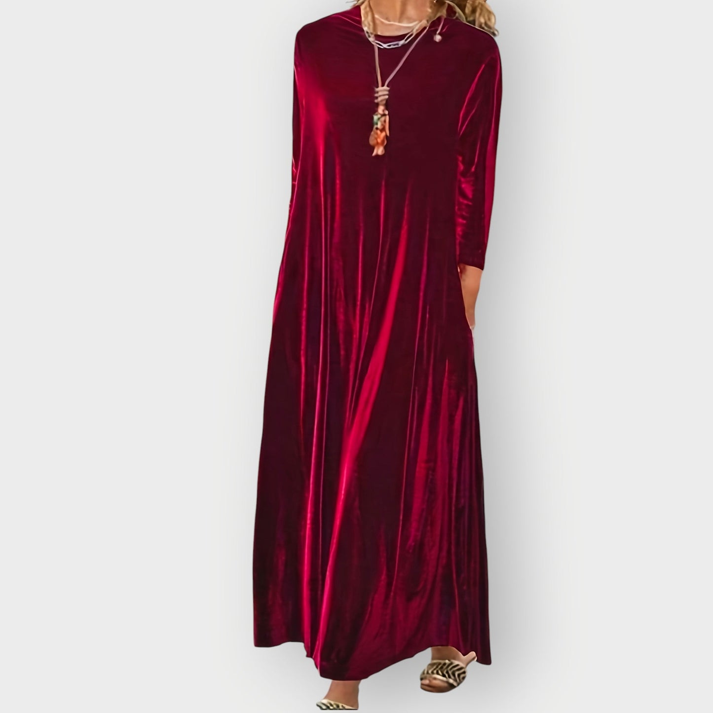 Women's Maxi Dress – Burgundy