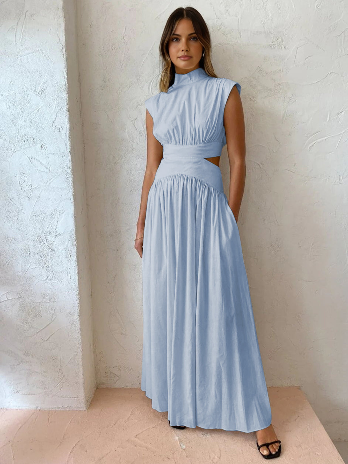 Women's Maxi Dress – Light Blue