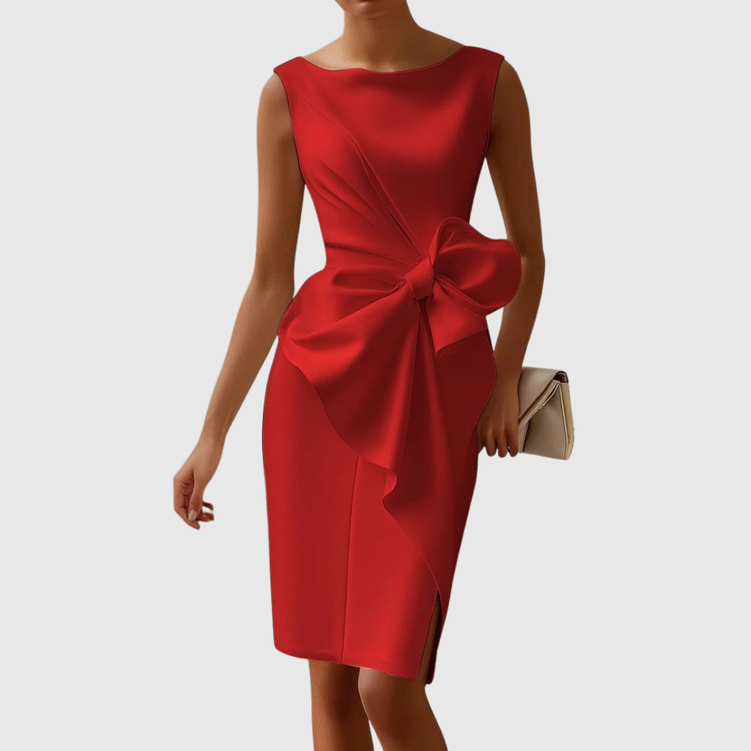 Women's Midi Dress – Red