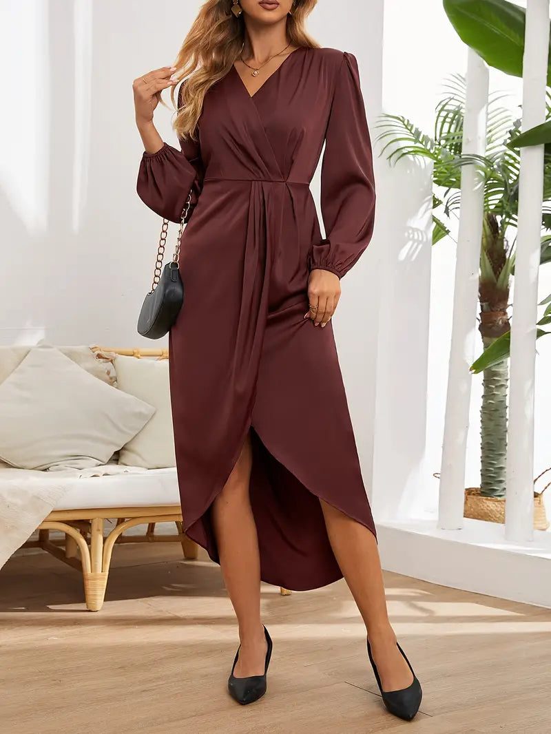 Women's Wrap Midi Dress