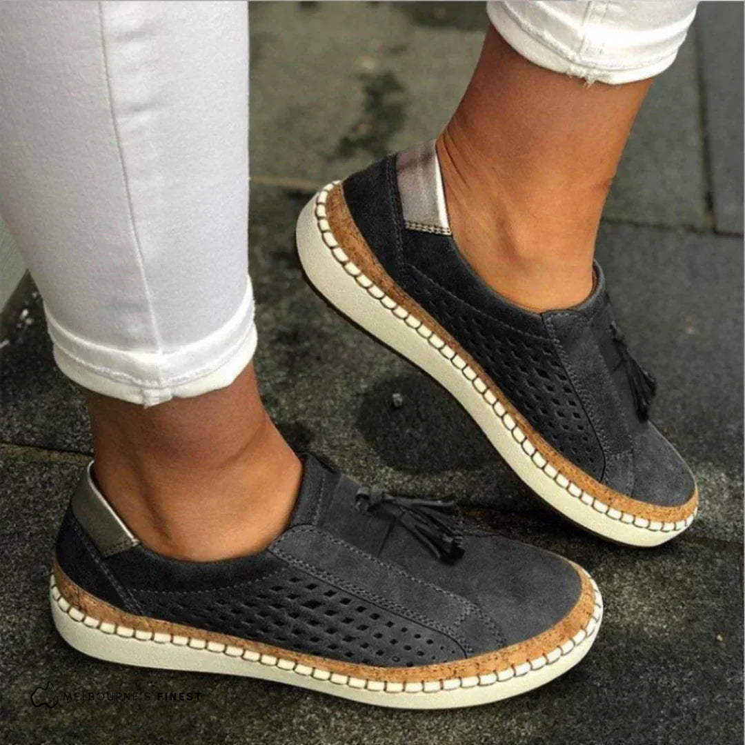 Women's Slip On Sneakers – Black