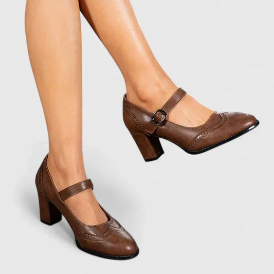 Women's Block Heel Mary Janes