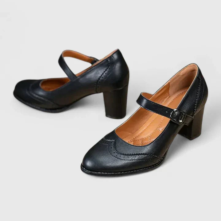 Women's Block Heel Mary Janes