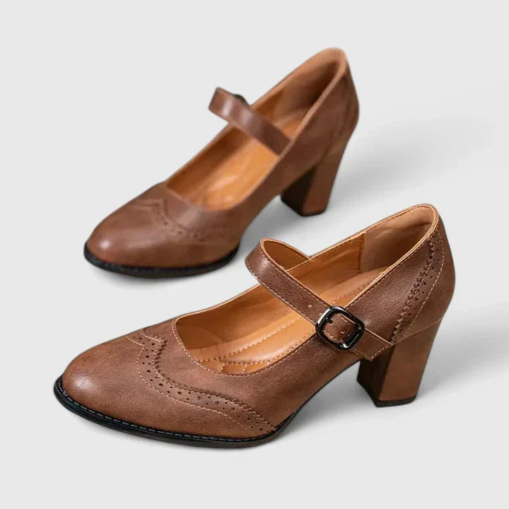 Women's Block Heel Mary Janes
