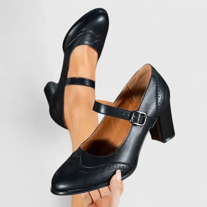 Women's Block Heel Mary Janes