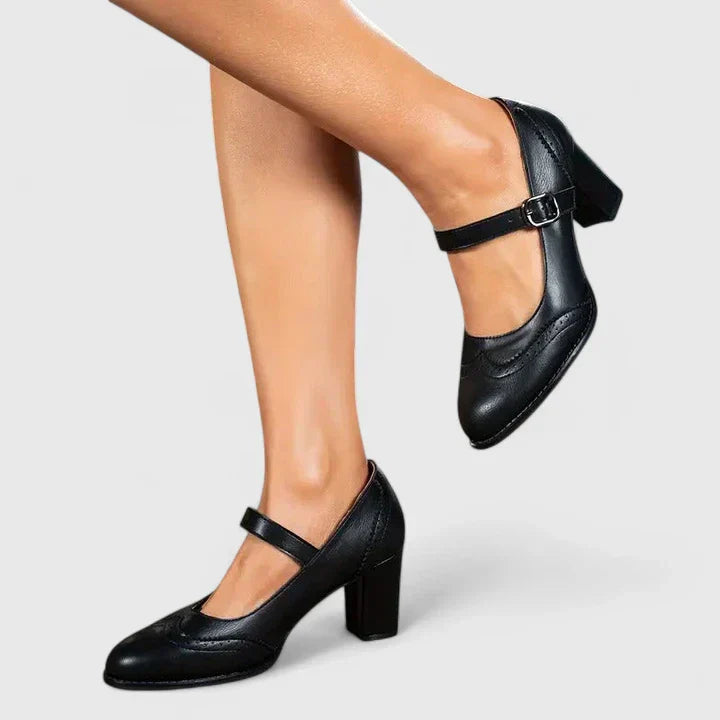 Women's Block Heel Mary Janes