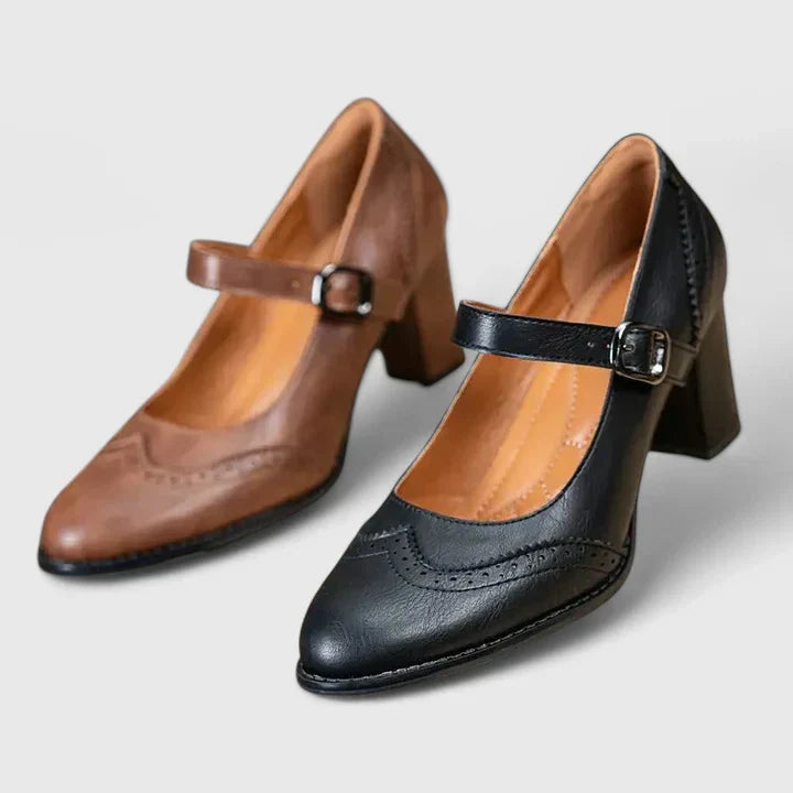 Women's Block Heel Mary Janes