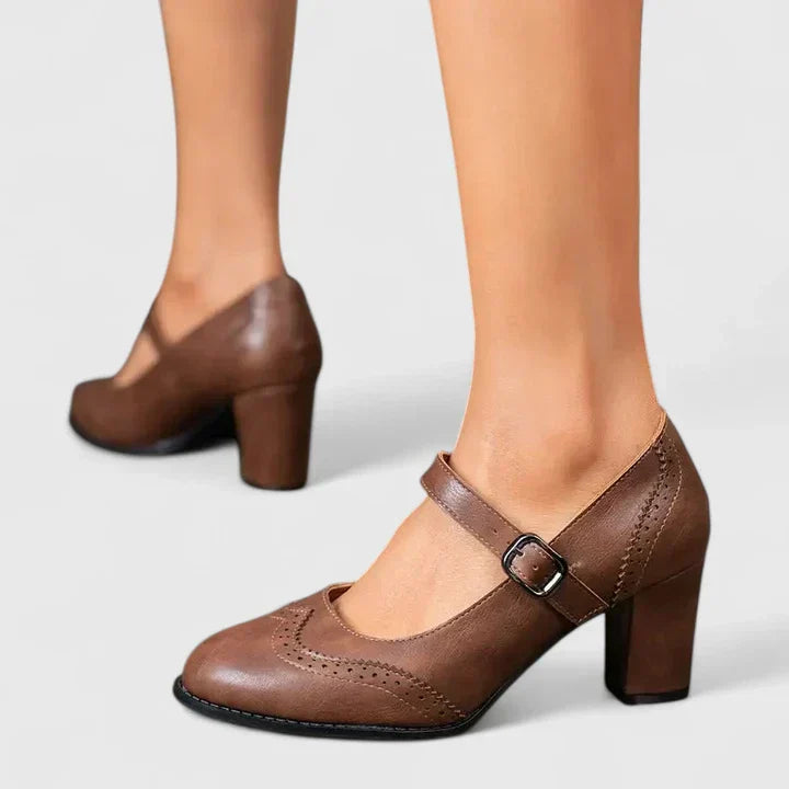 Women's Block Heel Mary Janes