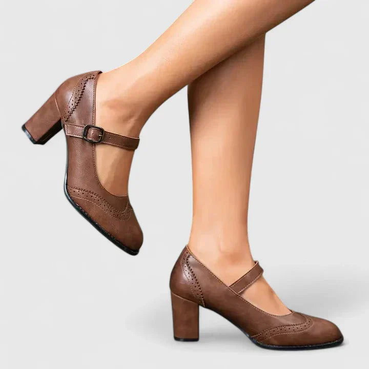 Women's Block Heel Mary Janes