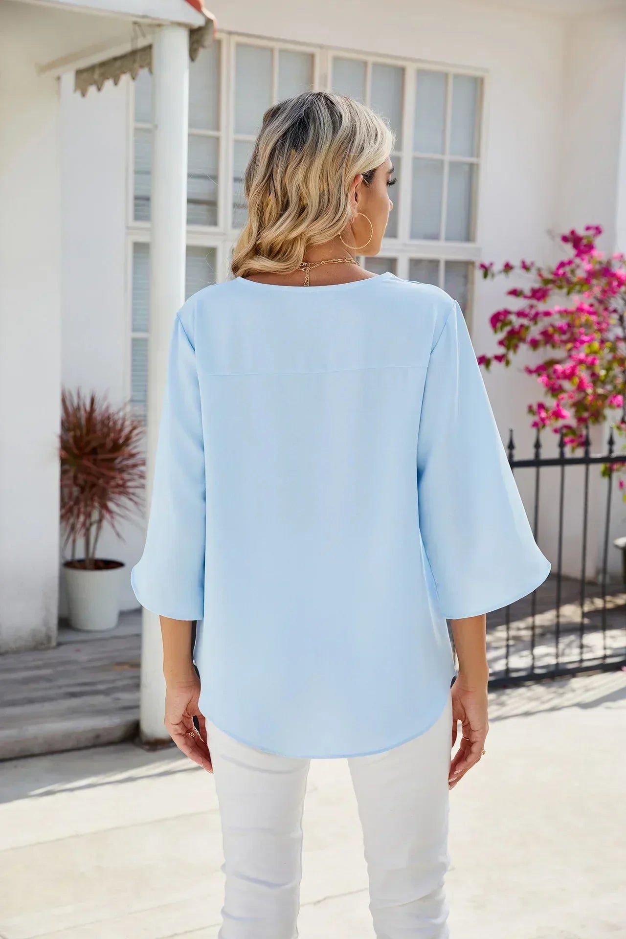 Women's V Neck Blouse